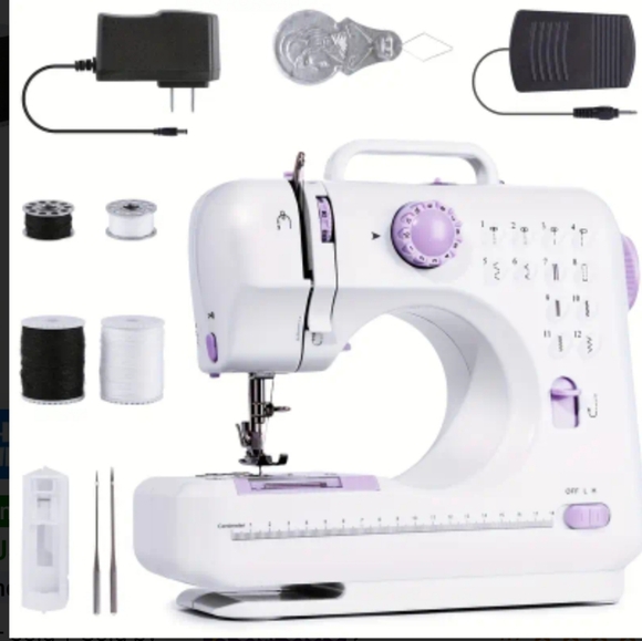 Sewing Machine Purple And White - Picture 4 of 8